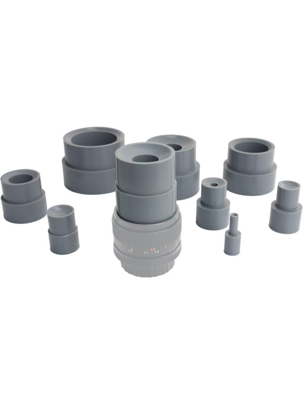 9-Piece Camera Lens Repair Tool Kit - Rubber Ring Remover & Filter Wrench Set